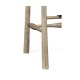 Smokers Style Grey Oak Bar Stool