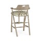 Smokers Style Grey Oak Bar Stool