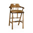 Smokers Style Light Brown Chestnut Bar Stool