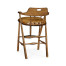 Smokers Style Light Brown Chestnut Bar Stool