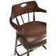 Smokers Style Dark Oak Bar Stool