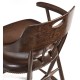Smokers Style Dark Oak Bar Stool