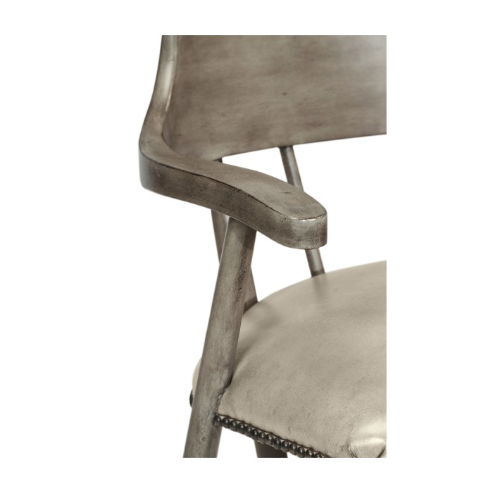Smokers Style Antique Dark Grey Counter Stool