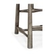 Smokers Style Antique Dark Grey Counter Stool