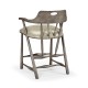 Smokers Style Antique Dark Grey Counter Stool