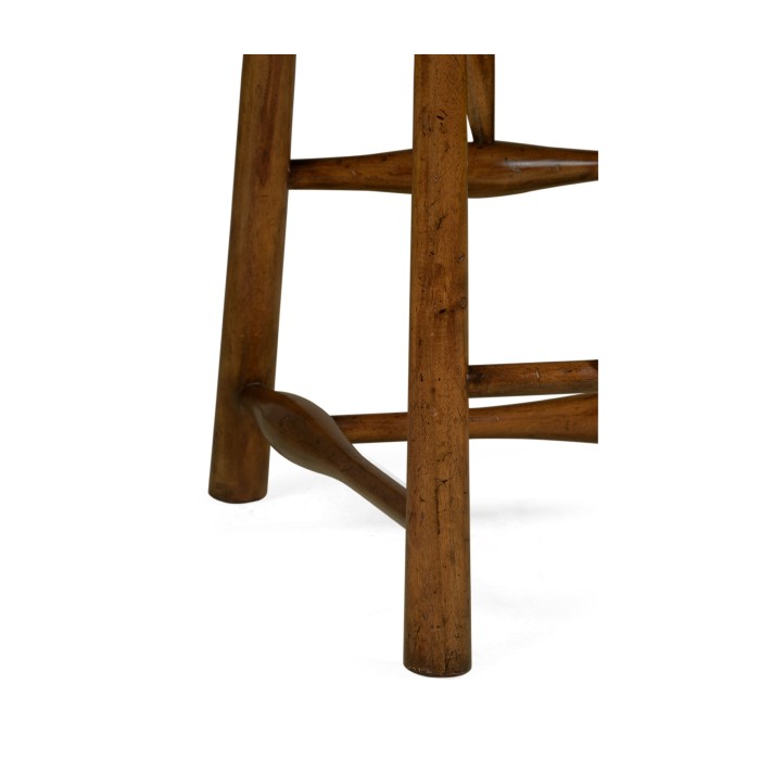 Smokers Style Country Walnut Counter Stool