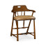 Smokers Style Country Walnut Counter Stool