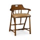 Smokers Style Country Walnut Counter Stool