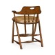 Smokers Style Country Walnut Counter Stool