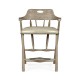 Smokers Style Grey Oak Counter Stool