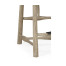 Smokers Style Grey Oak Counter Stool