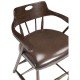 Smokers Style Dark Oak Counter Stool