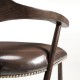 Smokers Style Dark Oak Counter Stool