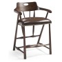 Smokers Style Dark Oak Counter Stool