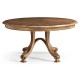 Round Caledonian Daniella & Burl Walnut Dining Table 60