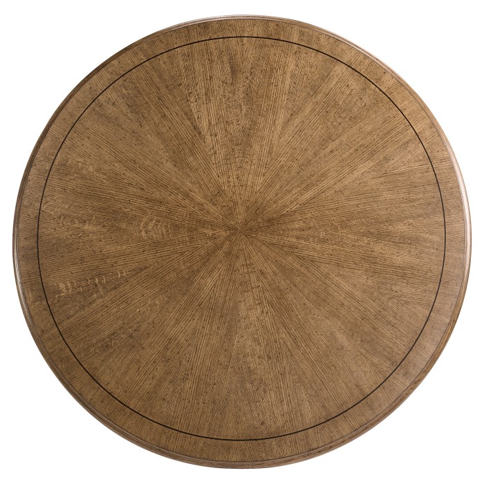 Round Caledonian Daniella & Burl Walnut Dining Table 60