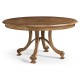 Round Caledonian Daniella & Burl Walnut Dining Table 60