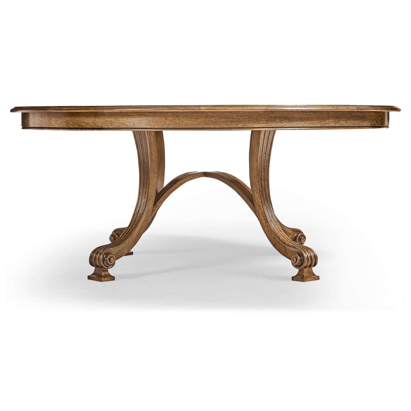 Round Caledonian Daniella & Burl Walnut Dining Table 72