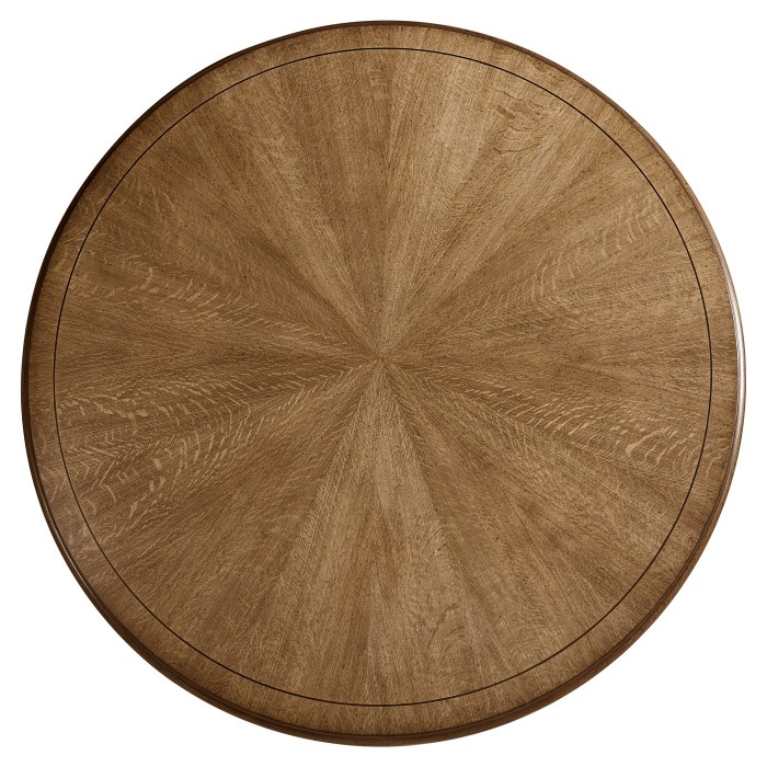 Round Caledonian Daniella & Burl Walnut Dining Table 72
