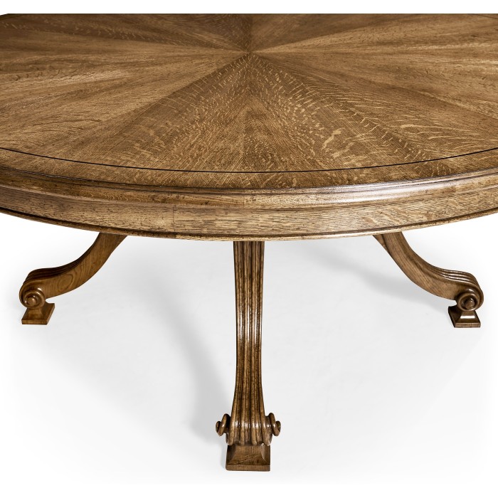 Round Caledonian Daniella & Burl Walnut Dining Table 72