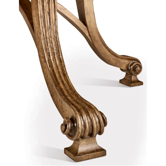 Round Caledonian Daniella & Burl Walnut Dining Table 72