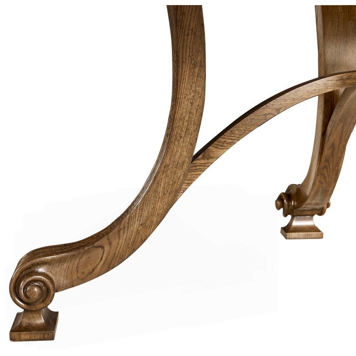 Round Caledonian Daniella & Burl Walnut Dining Table 72