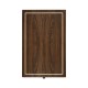Rectangular Dark Santos & Brass End Table