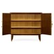 Walnut & Crackle Cloth Lacquered Server