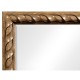Large Rectangular English Brown Oak Hanging Mirror