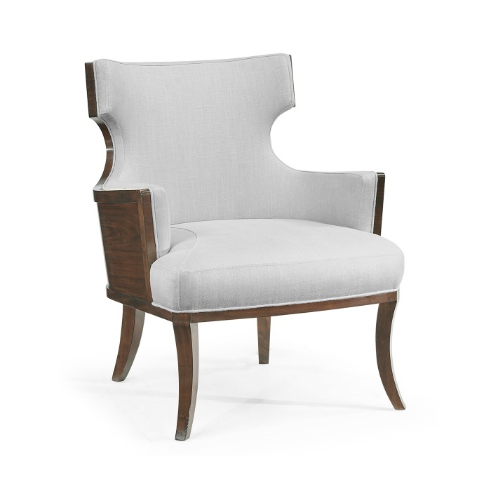 Dark Santos Winged Back Occasional Chair