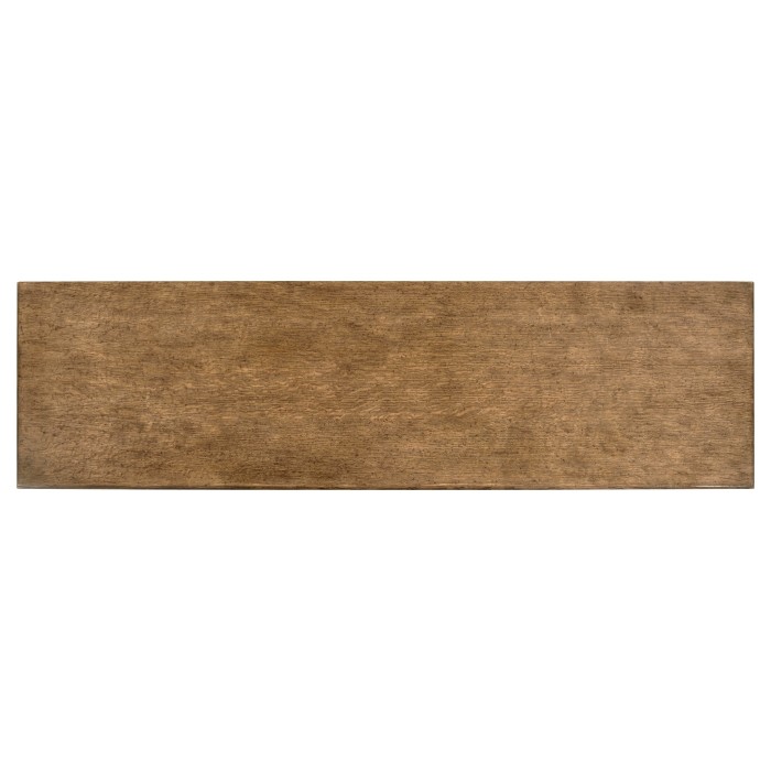Large Rectangular English Brown Oak & Dark Brown Burl Walnut Buffet