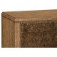 Large Rectangular English Brown Oak & Dark Brown Burl Walnut Buffet
