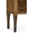 Large Rectangular English Brown Oak & Dark Brown Burl Walnut Buffet