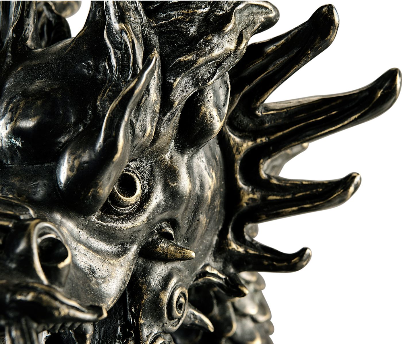 Dark Bronze Dragon Statue