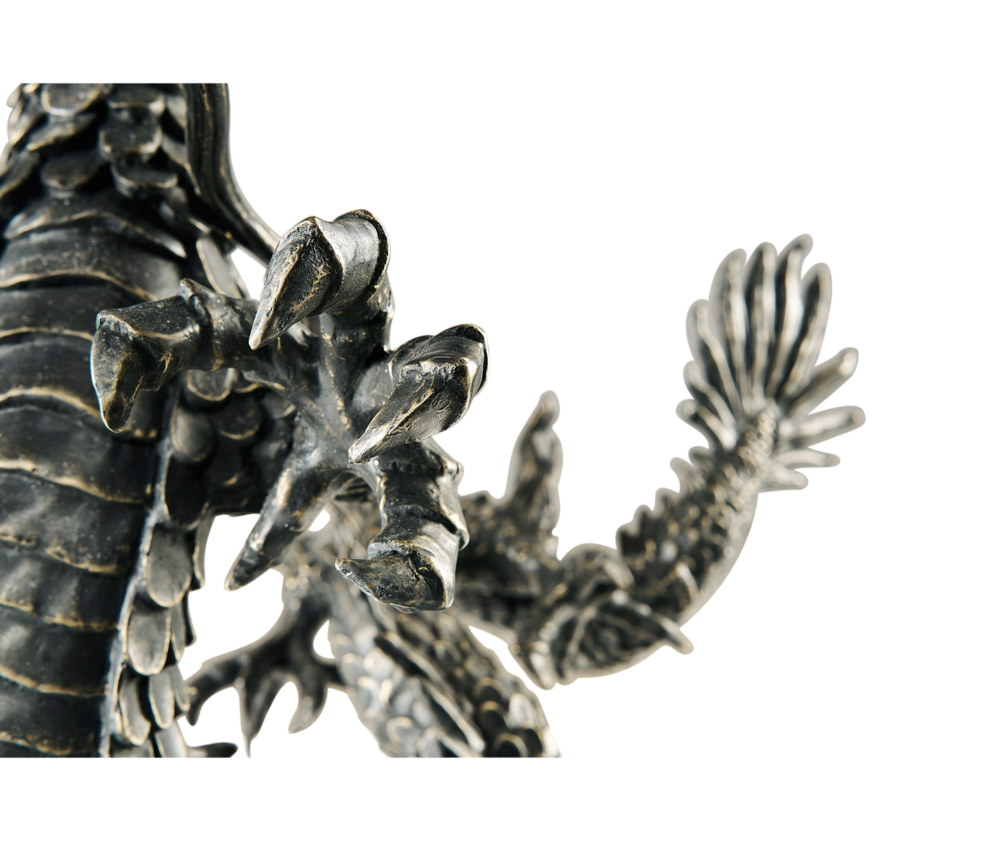 Dark Bronze Dragon Statue