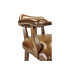 Walnut Upholstered Library Bar Stool