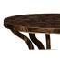 Round Natural Macassar Ebony & Brass Centre Table