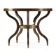 Round Dark Santos & Brass Centre Table
