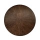 Round Dark Santos & Brass Centre Table