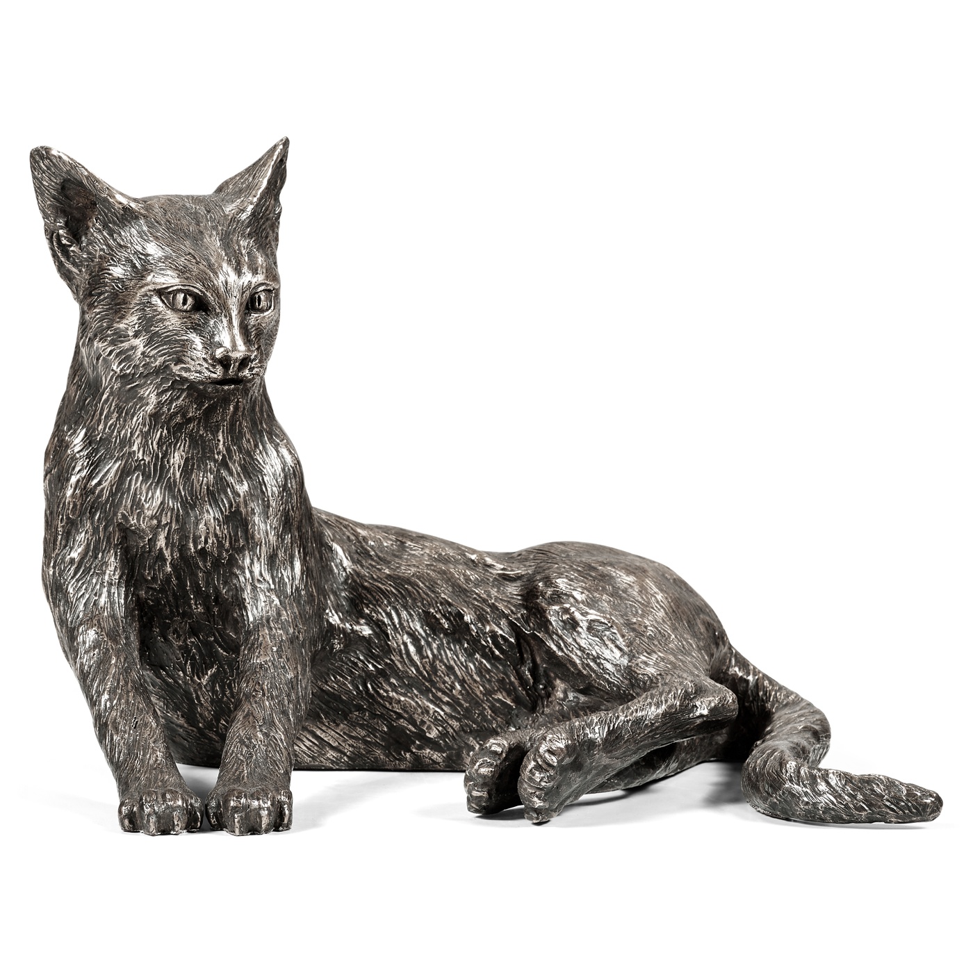 Antique Dark Bronze Cat