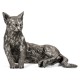 Antique Dark Bronze Cat