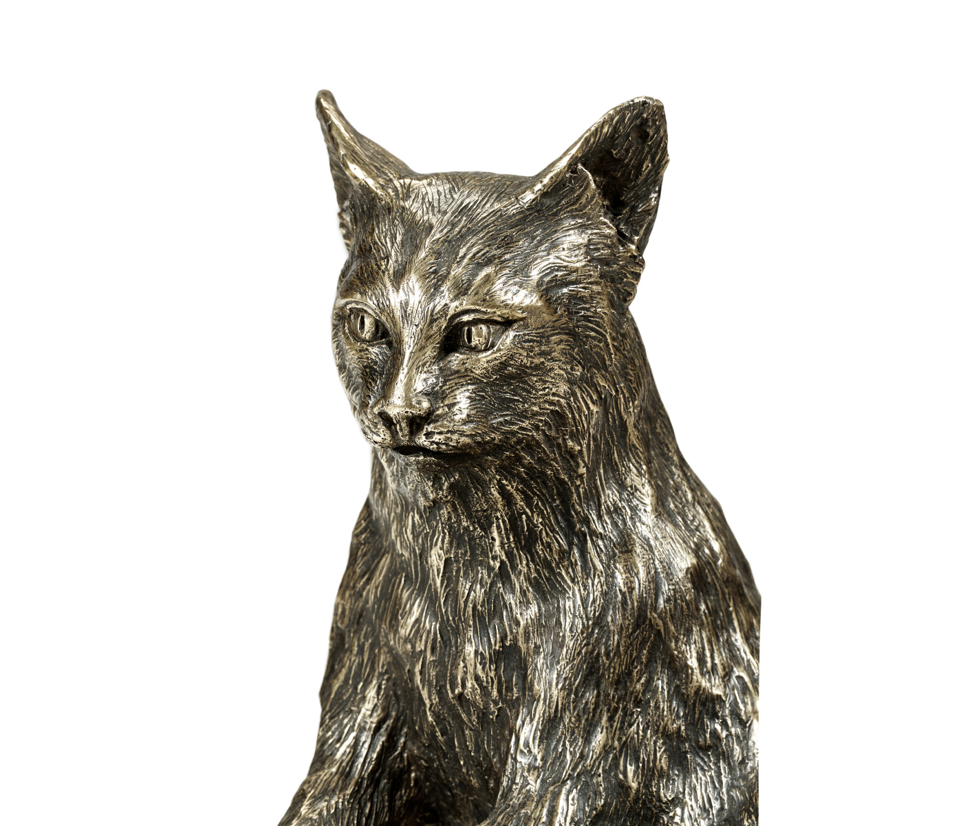 Antique Dark Bronze Cat