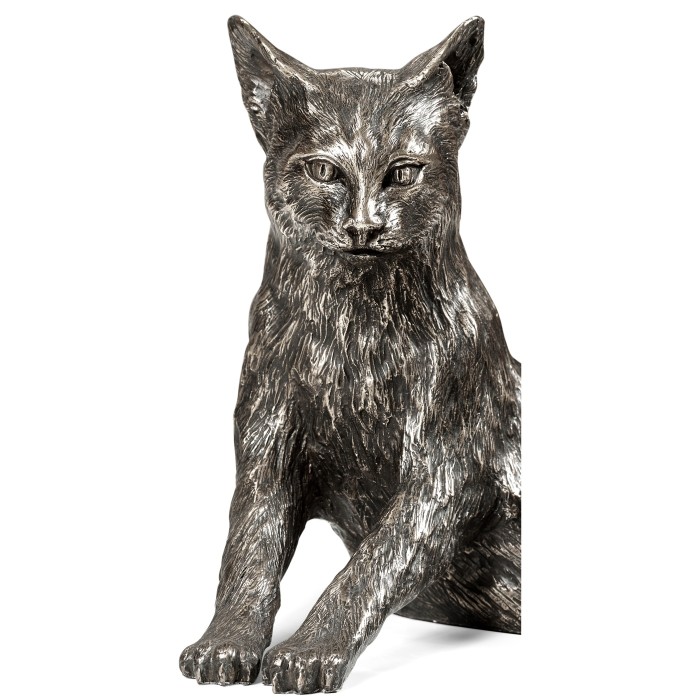 Antique Dark Bronze Cat