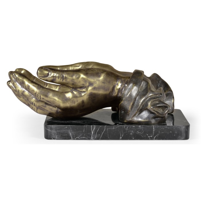 Double Light Brass Open Face Palms