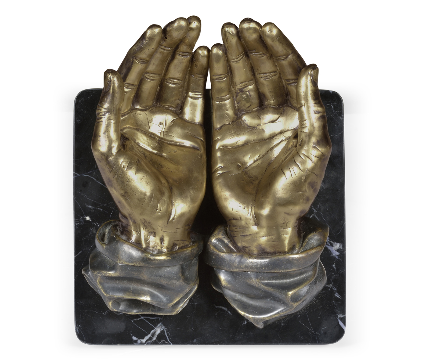 Double Light Brass Open Face Palms