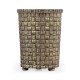 Woven Light Antique Brass Pencil Cup