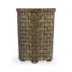 Woven Light Antique Brass Pencil Cup