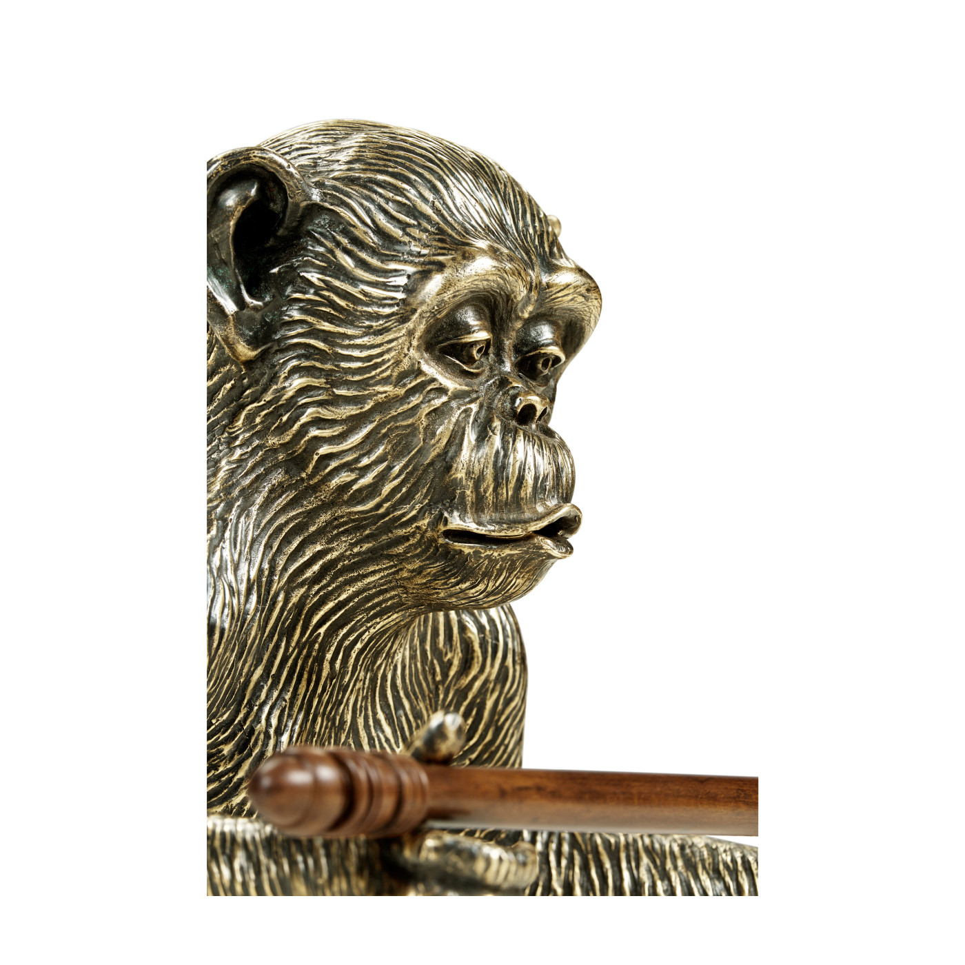 Antique Dark Bronze Monkey Tissue Paper Holder