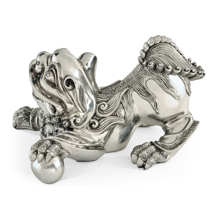 Antique Stainless Steel Foo Dog