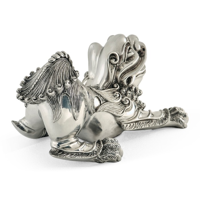 Antique Stainless Steel Foo Dog
